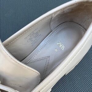 Zara platform loafers in cream size 8